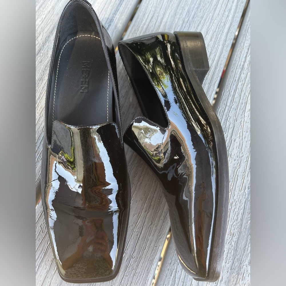 ME+EM Black Patent Leather Loafers
